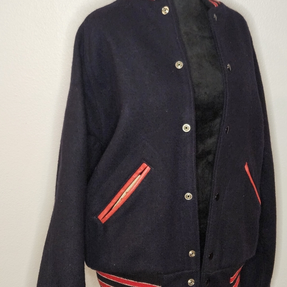 VINTAGE Lasley Knitting Co varsity letterman jacket - Picture 3 of 16